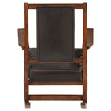 Rocking Chair - Ida Upholstered Rocking Chair Tobacco and Dark Brown