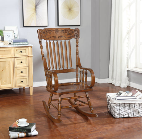 Rocking Chair - Sara Back Rocking Chair Warm Brown