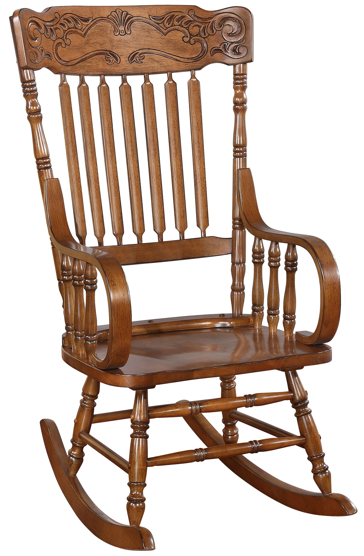 Rocking Chair - Sara Back Rocking Chair Warm Brown