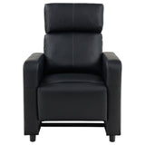 Toohey Upholstered Tufted Recliner Living Room Set Black - 600181 - S3B - image - 6