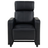 Toohey Upholstered Tufted Recliner Living Room Set Black - 600181 - S5A - image - 6