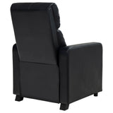 Push Back Recliner - Toohey Home Theater Push Back Recliner Black