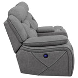 Laf Power Loveseat - Higgins Modular Sectional Laf Power Loveseat Grey