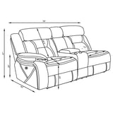 Laf Power Loveseat - Higgins Modular Sectional Laf Power Loveseat Grey