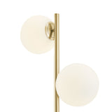 Anechdoche 2 Lights Gold And White Floor Lamp | Finesse - FL - 3404 - 2G - Home Elegance USA - 2