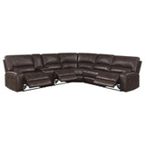 Brunson 3 - piece Upholstered Motion Sectional Brown - 600440 - image - 4