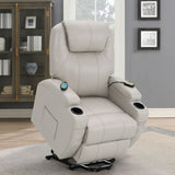 Power Lift Recliner - Sanger Upholstered Power Lift Recliner Chair with Massage Champagne