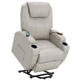 Power Lift Recliner - Sanger Upholstered Power Lift Recliner Chair with Massage Champagne