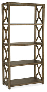 Sundance Etagere Pecan Veneers Cliffside Dark Wood – Hooker Furniture - sold by Home Elegance USA