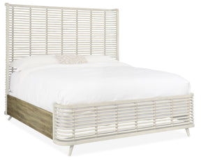 Surfrider California King Rattan Bed - Light Brown | Hooker Furniture