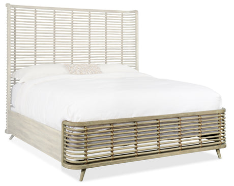 Surfrider California King Rattan Bed - Light Brown | Hooker Furniture