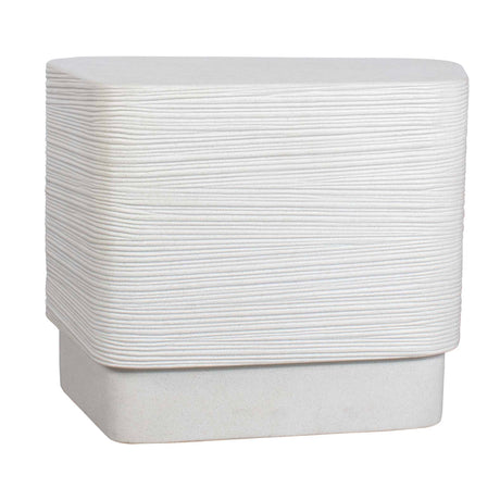 Saltwater Concrete Side Table - White by Uttermost - View 8
