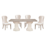 Homelegance Lofton 7 Piece Modern Dining Room Set in Light Gray & White Finish – 6018 Collection - Home Elegance USA