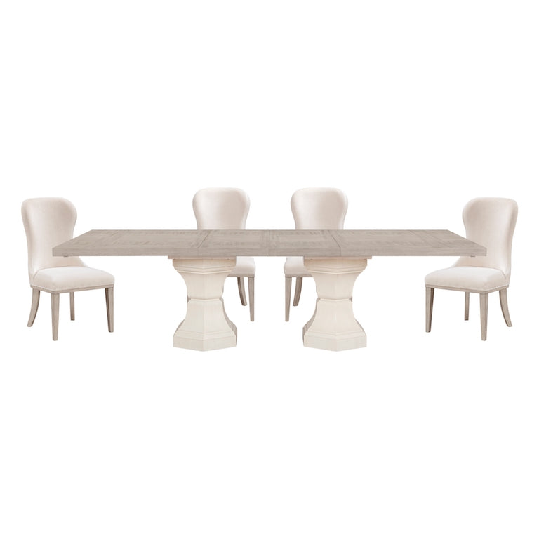 Homelegance Lofton 7 Piece Modern Dining Room Set in Light Gray & White Finish – 6018 Collection - Home Elegance USA