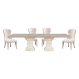 Homelegance Lofton 7 Piece Modern Dining Room Set in Light Gray & White Finish – 6018 Collection - Home Elegance USA