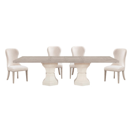 Homelegance Lofton 7 Piece Modern Dining Room Set in Light Gray & White Finish – 6018 Collection - Home Elegance USA