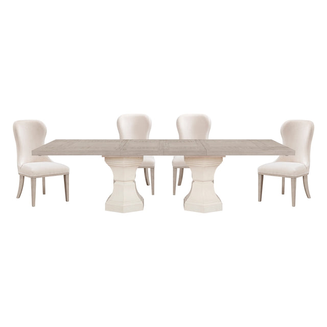 Homelegance Lofton 7 Piece Modern Dining Room Set in Light Gray & White Finish – 6018 Collection - Home Elegance USA
