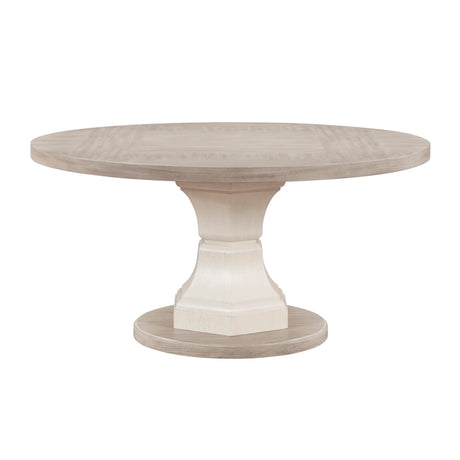 Homelegance Lofton 5 Piece Round Dining Room Set in Light Gray & White Finish – 6018 Collection - sold by Home Elegance USA