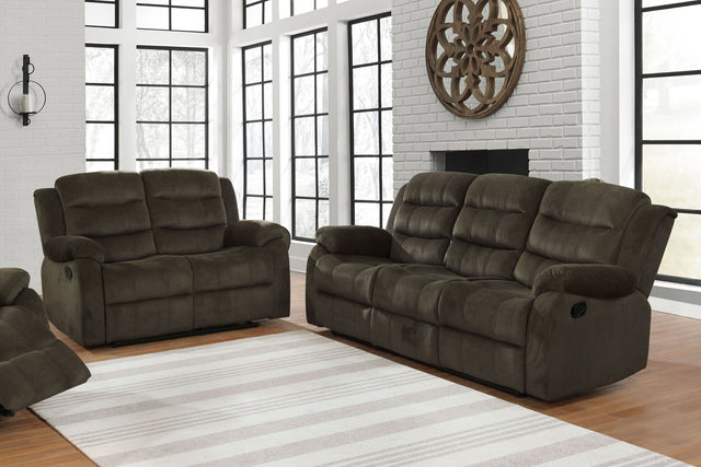 Rodman Upholstered Tufted Living Room Set Olive Brown | Coaster | Home Elegance USA