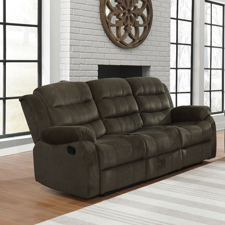 Motion Sofa - Rodman Pillow Top Arm Motion Sofa Olive Brown