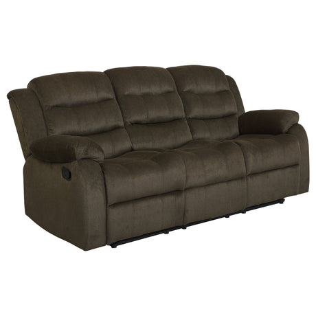 Motion Sofa - Rodman Pillow Top Arm Motion Sofa Olive Brown