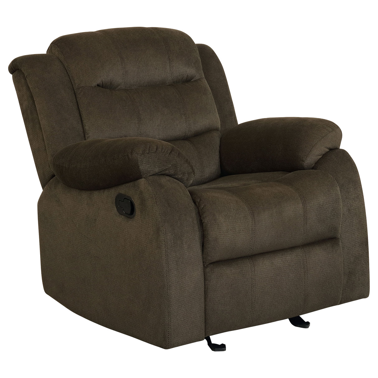 Glider Recliner - Rodman Upholstered Glider Recliner Chocolate