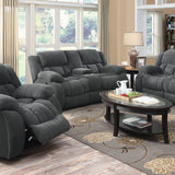 Motion Loveseat - Weissman Motion Loveseat with Console Charcoal