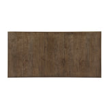Rectangular wooden panel with a brown finish on a white background