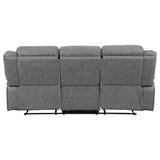 Motion Sofa - Higgins Pillow Top Arm Upholstered Motion Sofa Grey