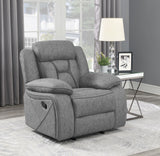 Glider Recliner - Higgins Overstuffed Upholstered Glider Recliner Grey