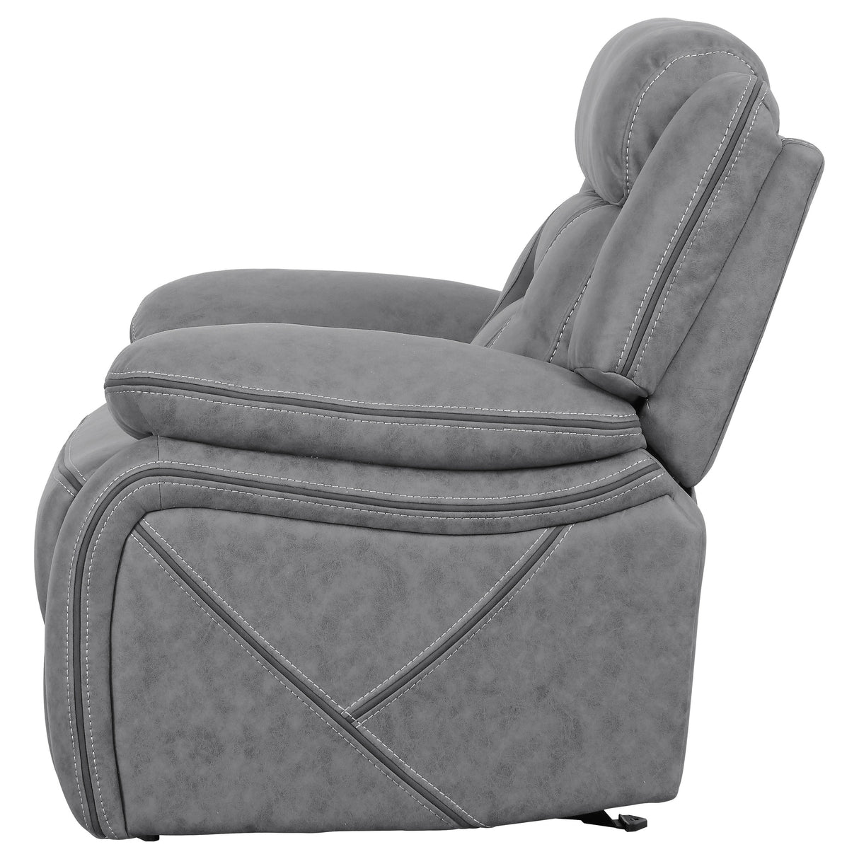 Glider Recliner - Higgins Overstuffed Upholstered Glider Recliner Grey