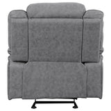 Glider Recliner - Higgins Overstuffed Upholstered Glider Recliner Grey