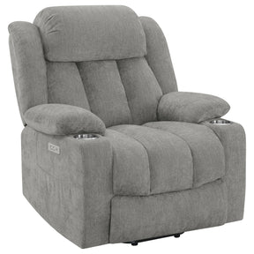 Houston Upholstered Power Lift Recliner Grey - sold by Home Elegance USA