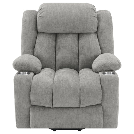 Houston Upholstered Power Lift Recliner Grey - sold by Home Elegance USA