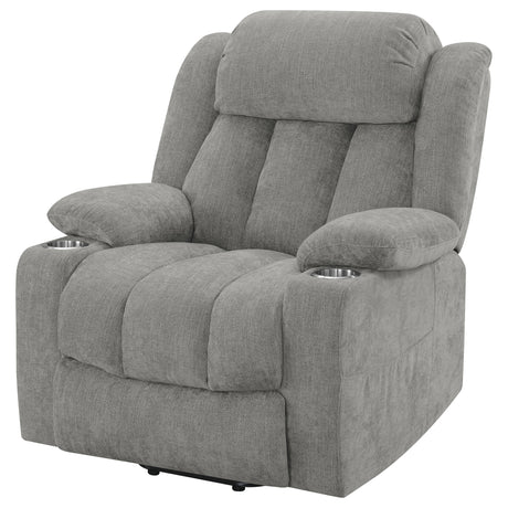 Houston Upholstered Power Lift Recliner Grey - sold by Home Elegance USA