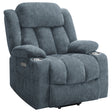 Houston Upholstered Power Lift Recliner Slate Blue - sold by Home Elegance USA