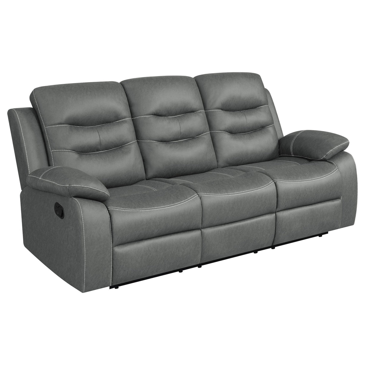 Nova 2 - piece Upholstered Motion Reclining Sofa Set Dark Grey | Coaster | Home Elegance USA