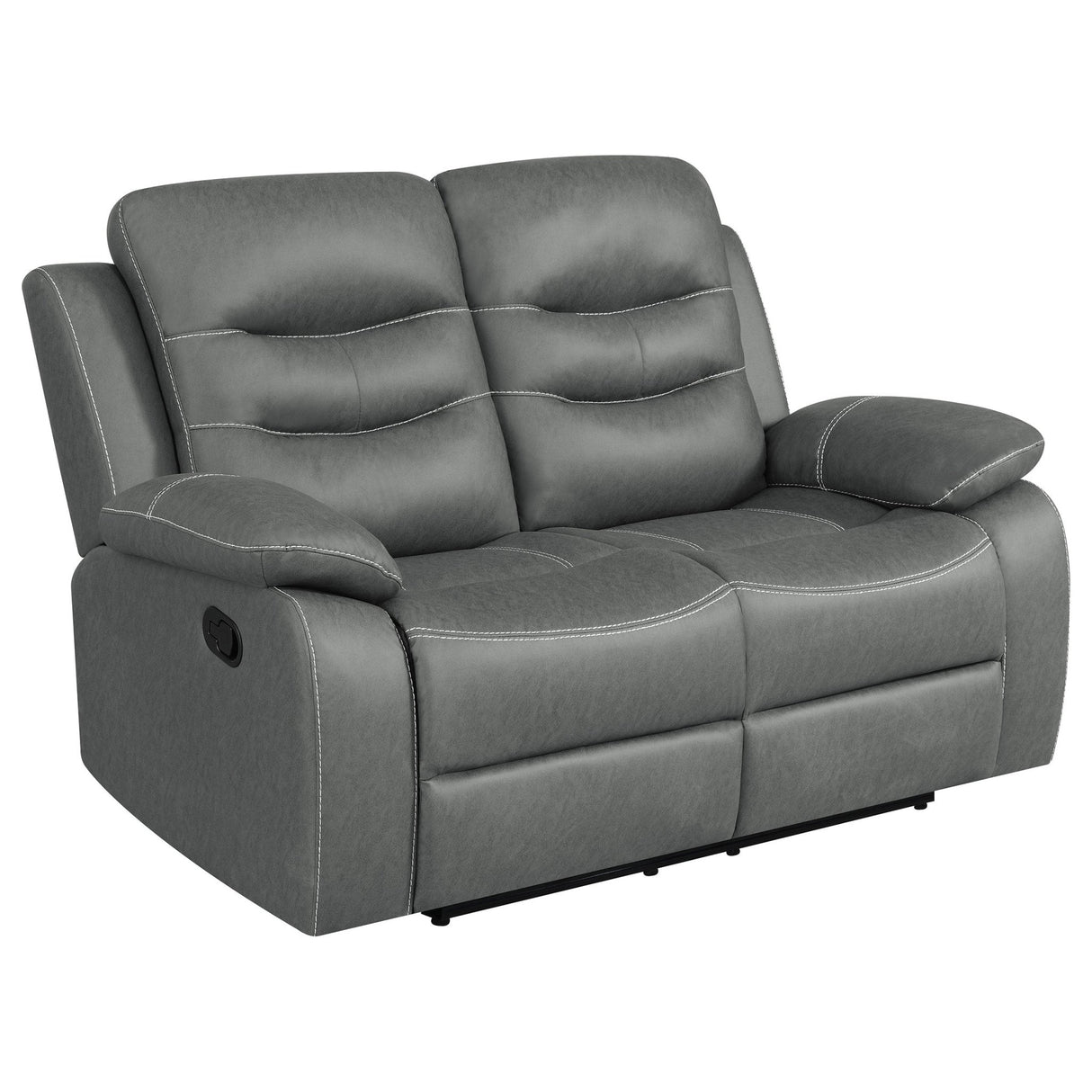 Nova 2 - piece Upholstered Motion Reclining Sofa Set Dark Grey | Coaster | Home Elegance USA