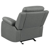 Nova 3 - piece Upholstered Motion Reclining Sofa Set Dark Grey | Coaster | Home Elegance USA