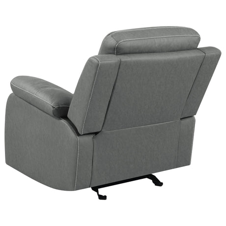 Nova 3 - piece Upholstered Motion Reclining Sofa Set Dark Grey - 602531 - S3 - image - 10