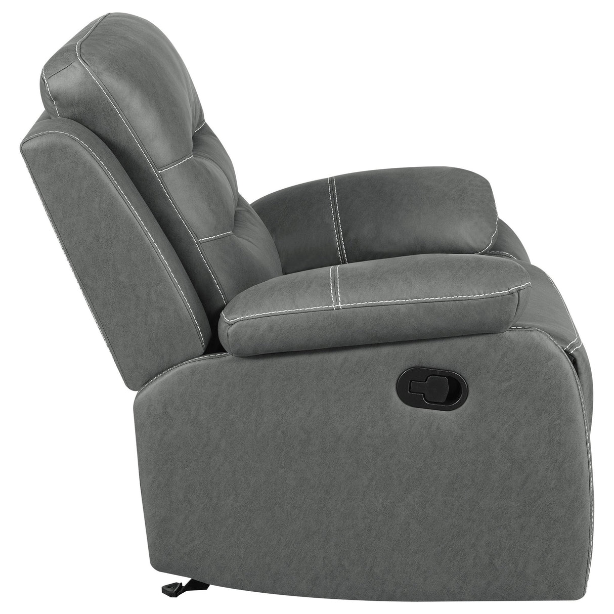 Nova 3 - piece Upholstered Motion Reclining Sofa Set Dark Grey | Coaster | Home Elegance USA