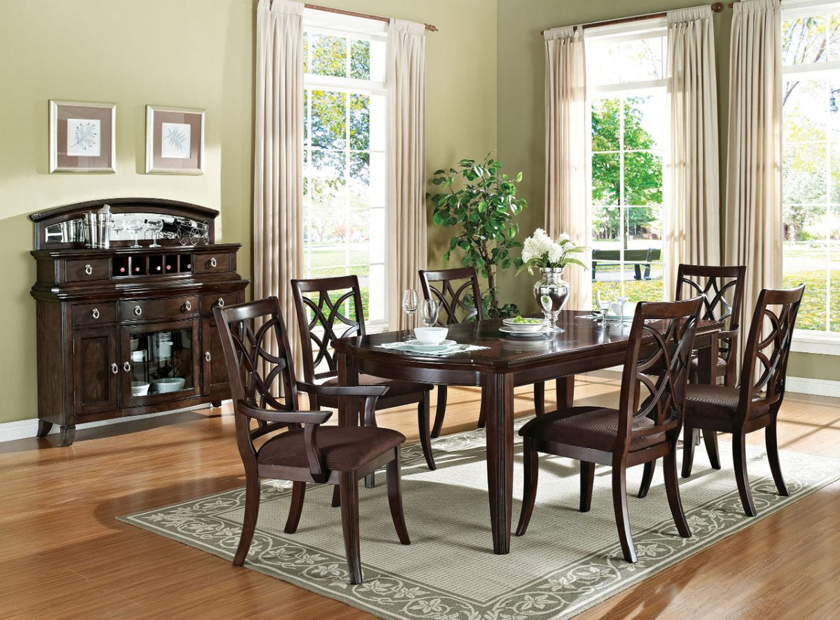 Acme - Keenan Dining Table 60255 Dark Walnut Finish