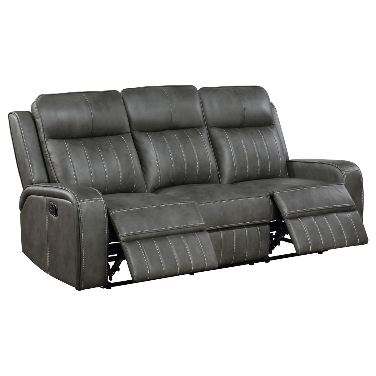 Reclining Sofa 2 Pc Set - Raelynn 2-piece Upholstered Motion Reclining Sofa Set Grey