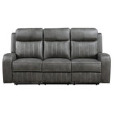 Reclining Sofa 2 Pc Set - Raelynn 2-piece Upholstered Motion Reclining Sofa Set Grey