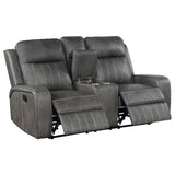 Reclining Sofa 2 Pc Set - Raelynn 2-piece Upholstered Motion Reclining Sofa Set Grey