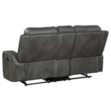 Reclining Sofa 2 Pc Set - Raelynn 2-piece Upholstered Motion Reclining Sofa Set Grey