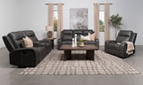 Reclining Sofa 3 Pc Set - Raelynn 3-piece Upholstered Motion Reclining Sofa Set Grey