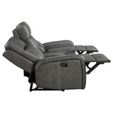 Reclining Sofa 3 Pc Set - Raelynn 3-piece Upholstered Motion Reclining Sofa Set Grey