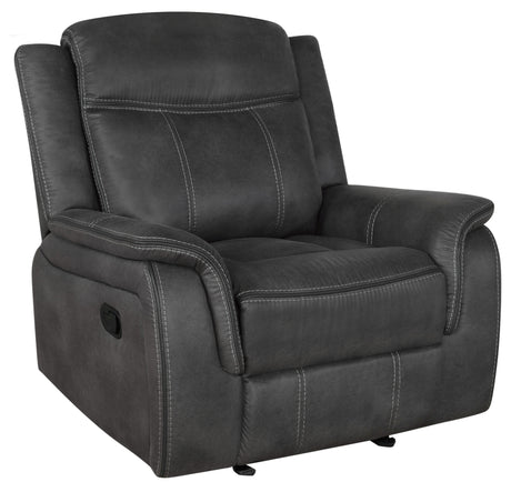 Glider Recliner - Lawrence Upholstered Tufted Back Glider Recliner