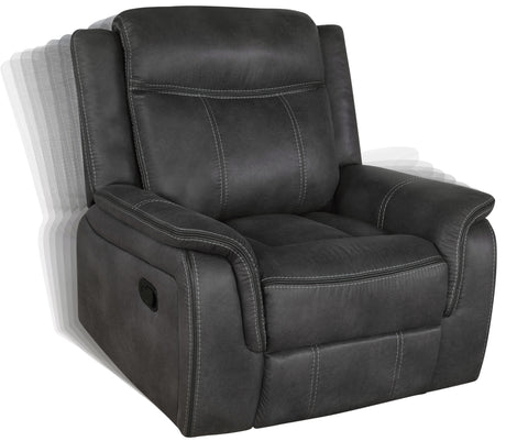 Glider Recliner - Lawrence Upholstered Tufted Back Glider Recliner